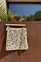 Cream Beaded Mirror Skirt
