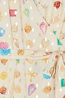 Thumbnail for Cream Shell Mini Wrap Dress
