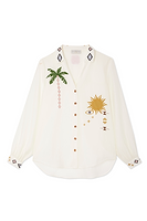 Thumbnail for Cream Sunshine Palm Miley Shirt