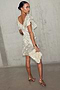 Cream Jacquard Tilda Mini Dress