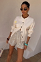 Silver Sequin Shorts