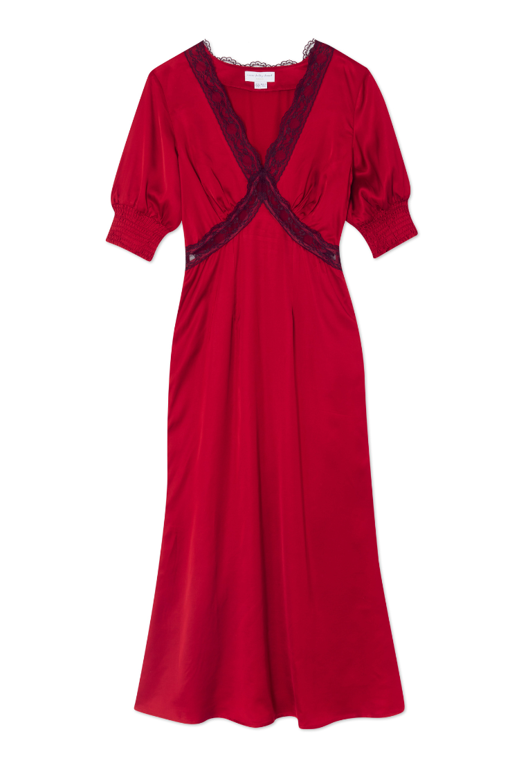 Deep Red Lace May Dress