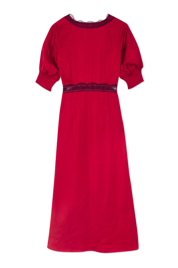 Deep Red Lace May Dress