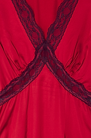 Thumbnail for Deep Red Lace May Dress