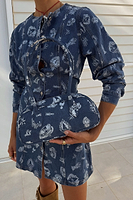 Thumbnail for Denim Deloris Baguette Bag