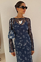 Denim Deloris Mesh Dress