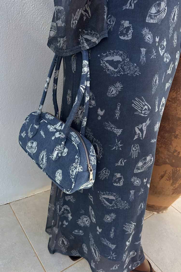 Denim Deloris Baguette Bag