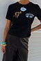 Black Deloris Foil Baby T Shirt
