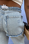 Blue Scallop Detail Jeans Petite