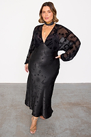 Thumbnail for Black Swallow Romance Emma Dress