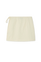 Cream Beaded Mirror Skirt