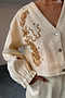 Ecru Cove Raffia Denim Jacket