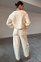 Ecru Raffia Palma Barrel Leg Jeans