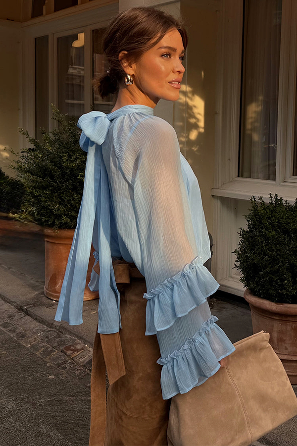 Pastel Blue Elinor Blouse