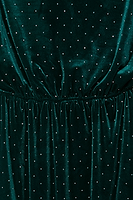 Thumbnail for Emerald Velvet Tilly Dress Petite
