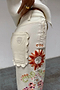 Ecru Enchanted Cut Work Scallop Jeans