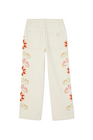 Thumbnail for Ecru Enchanted Cut Work Scallop Jeans Petite