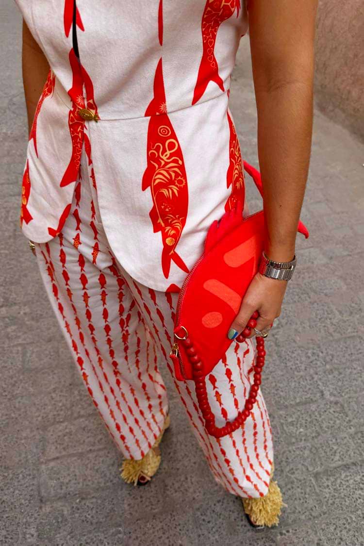 Red Fish Tote Bag
