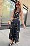 Black Marra Skirt With Gold Fish Fleck