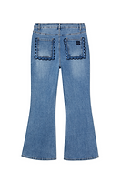 Thumbnail for Denim Flare Scallop Jean