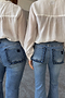 Denim Flare Scallop Jean Petite