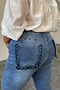 Denim Flare Scallop Jean Petite
