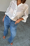 Denim Flare Scallop Jean Petite