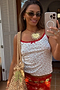 Floral Pointelle Red Lace Vest