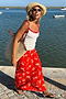 Floral Pointelle Red Lace Vest