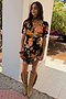 Black Sofia Mini Tea Dress