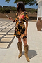 Black Sofia Mini Tea Dress