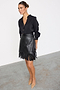 Black Vegan Leather Mini Fringe Jaspre Skirt