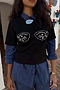 Black Jewel Bust T Shirt