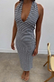 Gingham Halterneck Dress