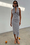 Gingham Halterneck Dress