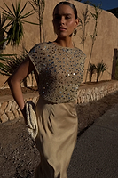 Thumbnail for caption_Model is 5ft7” and wears UK size 10/ US 6
