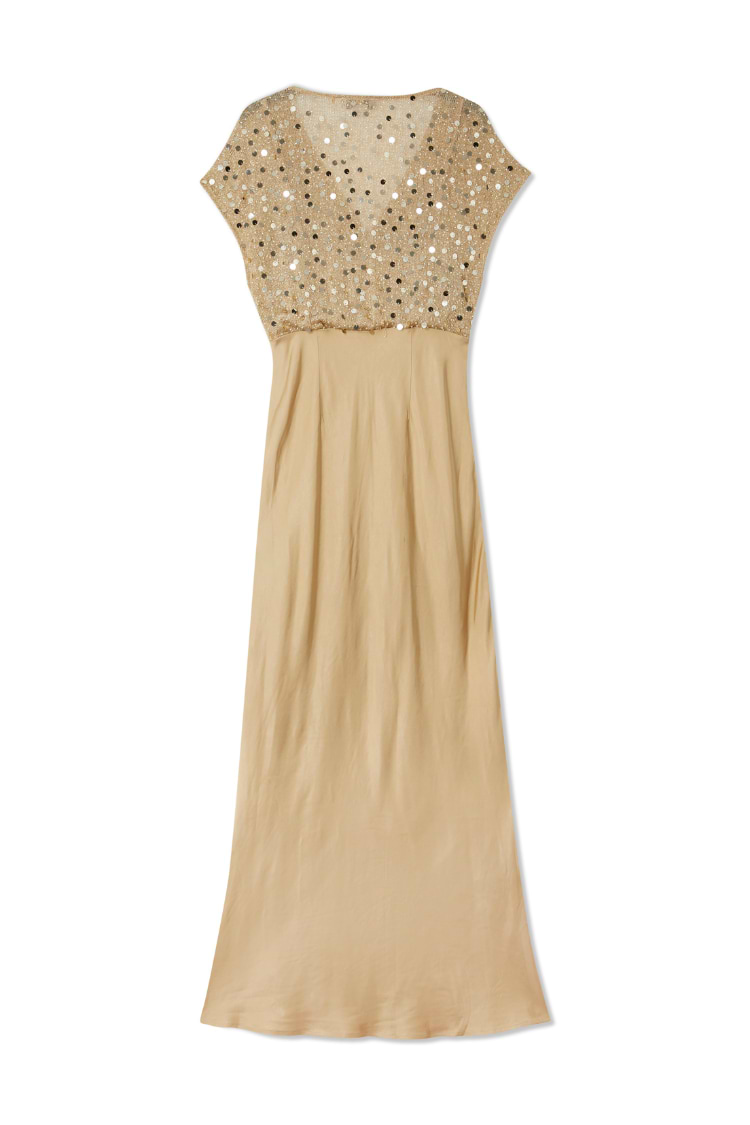 Gold Sequin Elodie Dress Petite