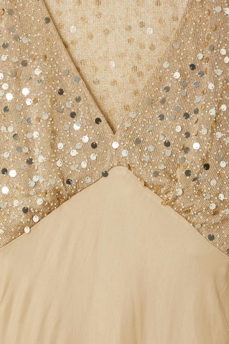 Gold Sequin Elodie Dress Petite