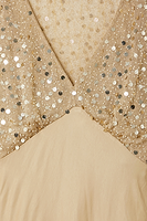 Thumbnail for Gold Sequin Elodie Dress Petite