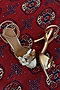 Gold Metallic Flower Heel