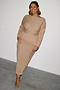 Gold Rib Knit Tilly Dress