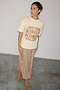 Cream Beaded Logo T-shirt