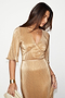 Gold Plisse Dress