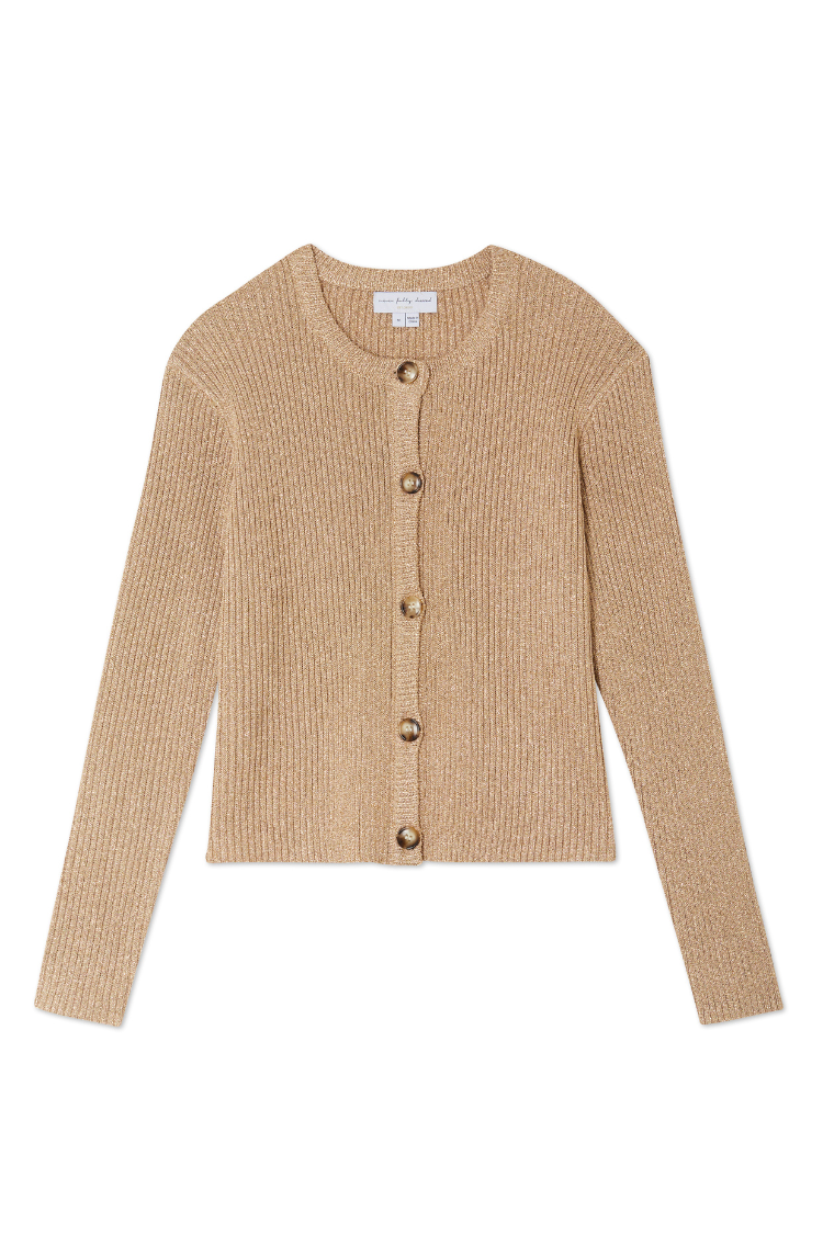 Gold Rib Holly Cardigan