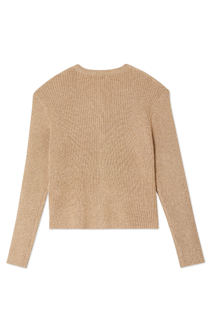 Gold Rib Holly Cardigan