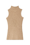 Gold Rib Knit Vest