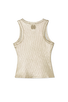 Thumbnail for Gold Ribbed Tank Top