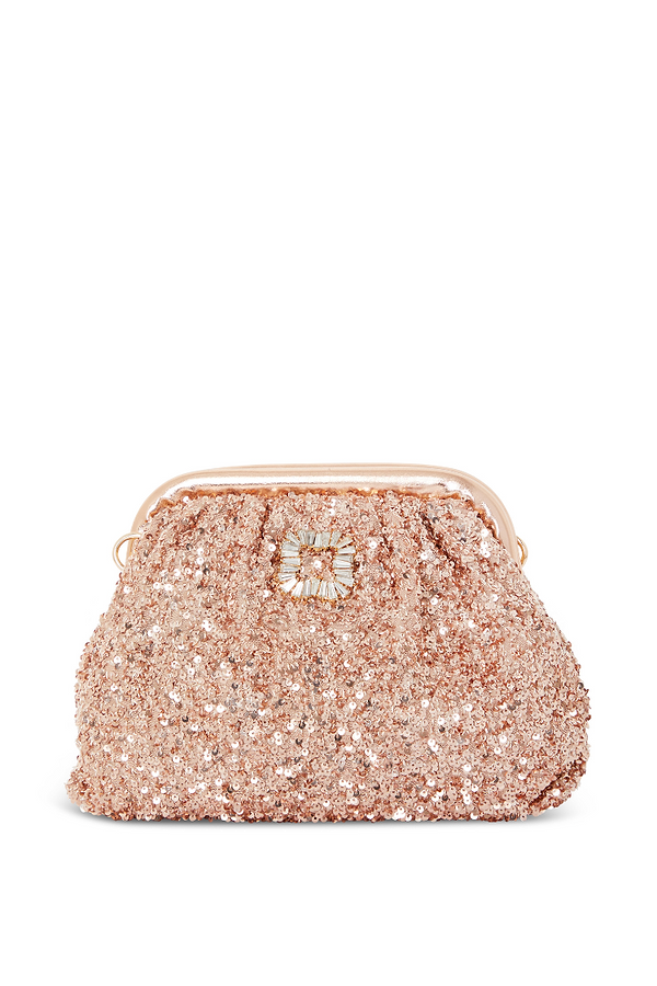 Gold sequin clutch purse hot sale