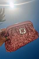 Thumbnail for Pink Sequin Clutch Bag