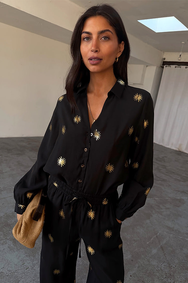 Gold Sun Miley Shirt